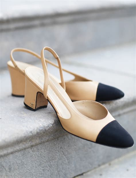 chanel beige pumps|chanel pink slingback pump.